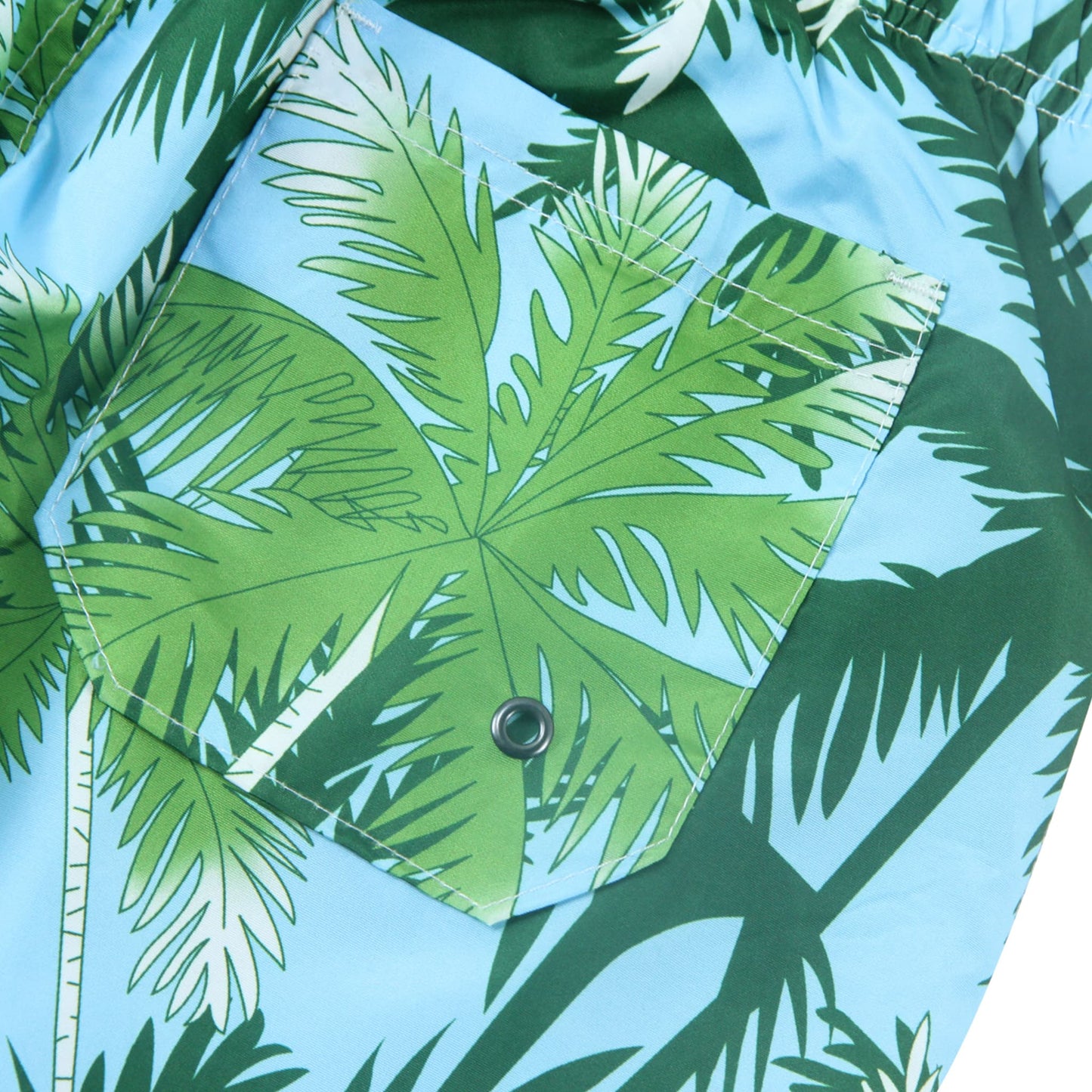 coconut tree men swimming trunks back packet