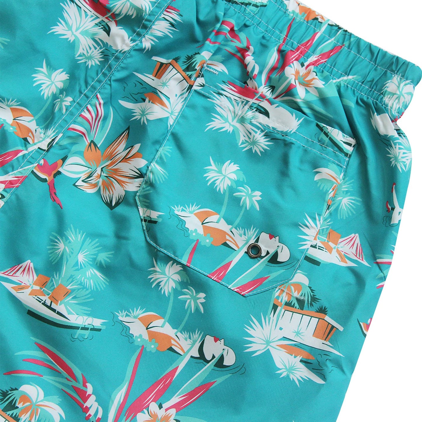 mens drawstring shorts with back pocket