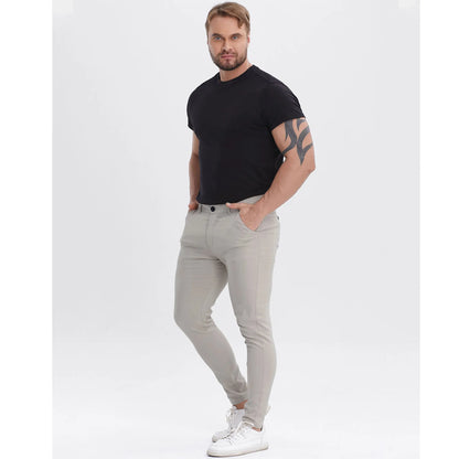 ALLELMS Mens Chinos Pants Slim Fit Stretch Dress Pant