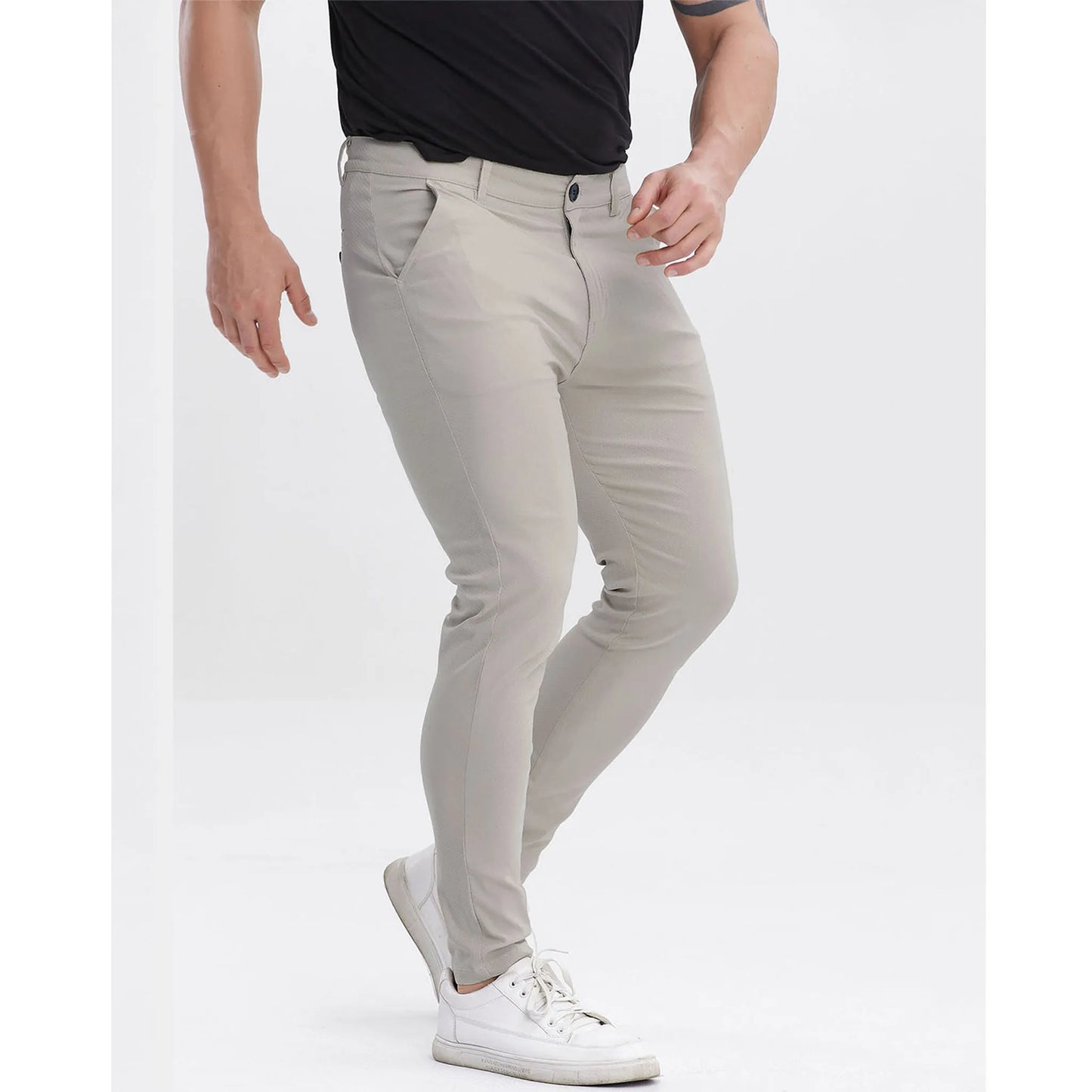 ALLELMS Mens Chinos Pants Slim Fit Stretch Dress Pant