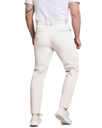 Lightweight stretch white golf pants fabric