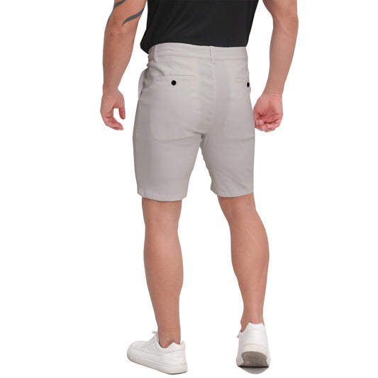 Men's 9 inch slim fit grey golf shorts