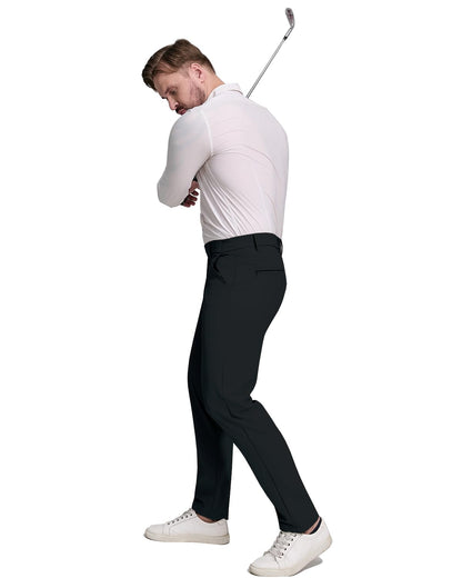 Men's black golf pants casual outfit