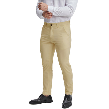 Men's expandable waist khaki dress pants