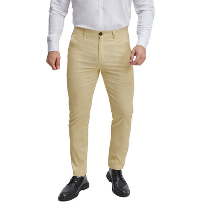 
Men's regular fit khaki formal pants
