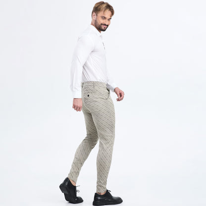 beige dress pants men slim fit stretchy