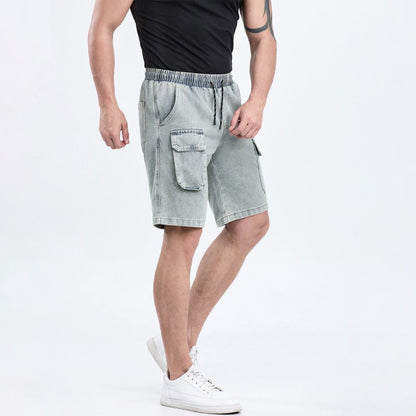 cargo shorts for men drawstring waist