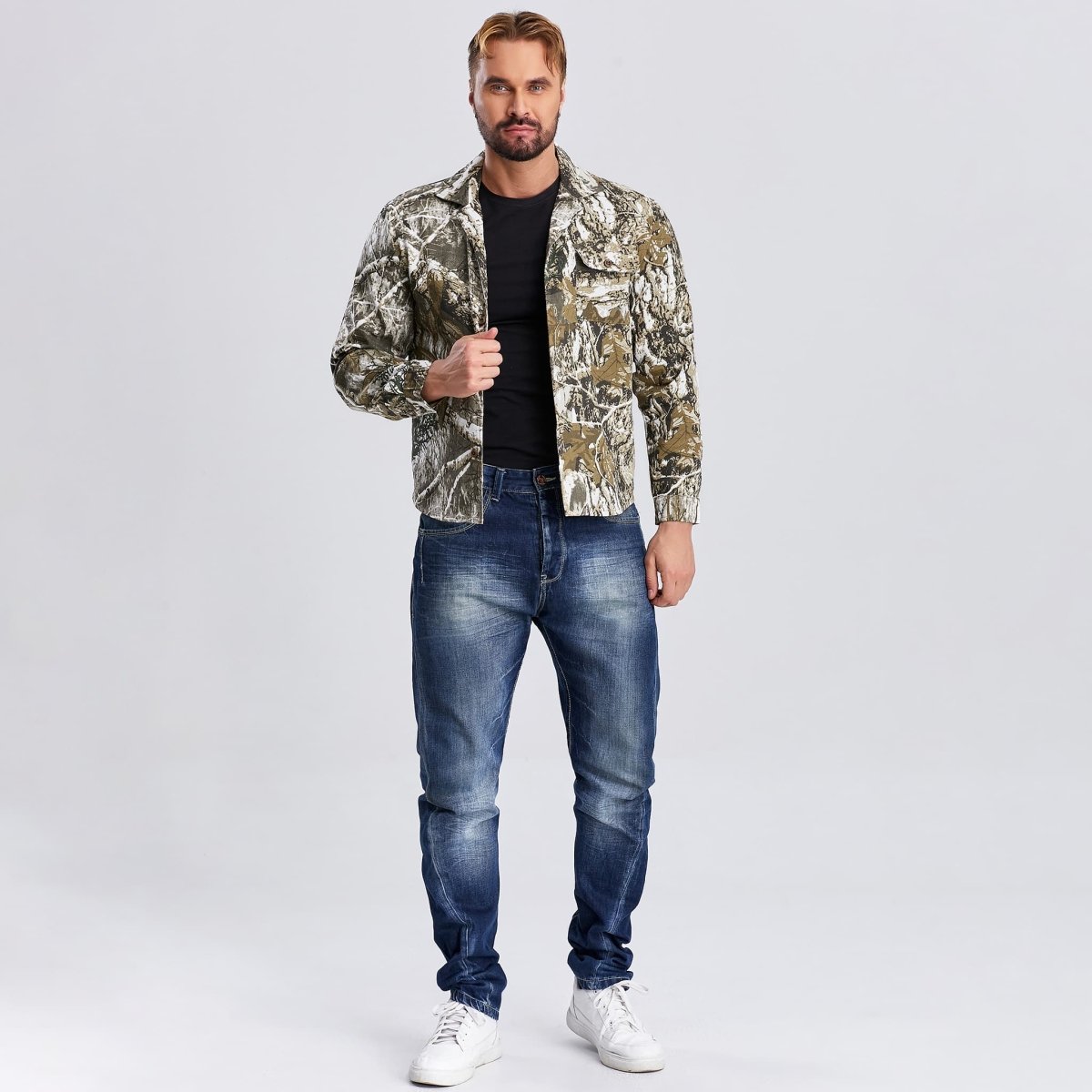 long sleeve t shirt men slim fit
