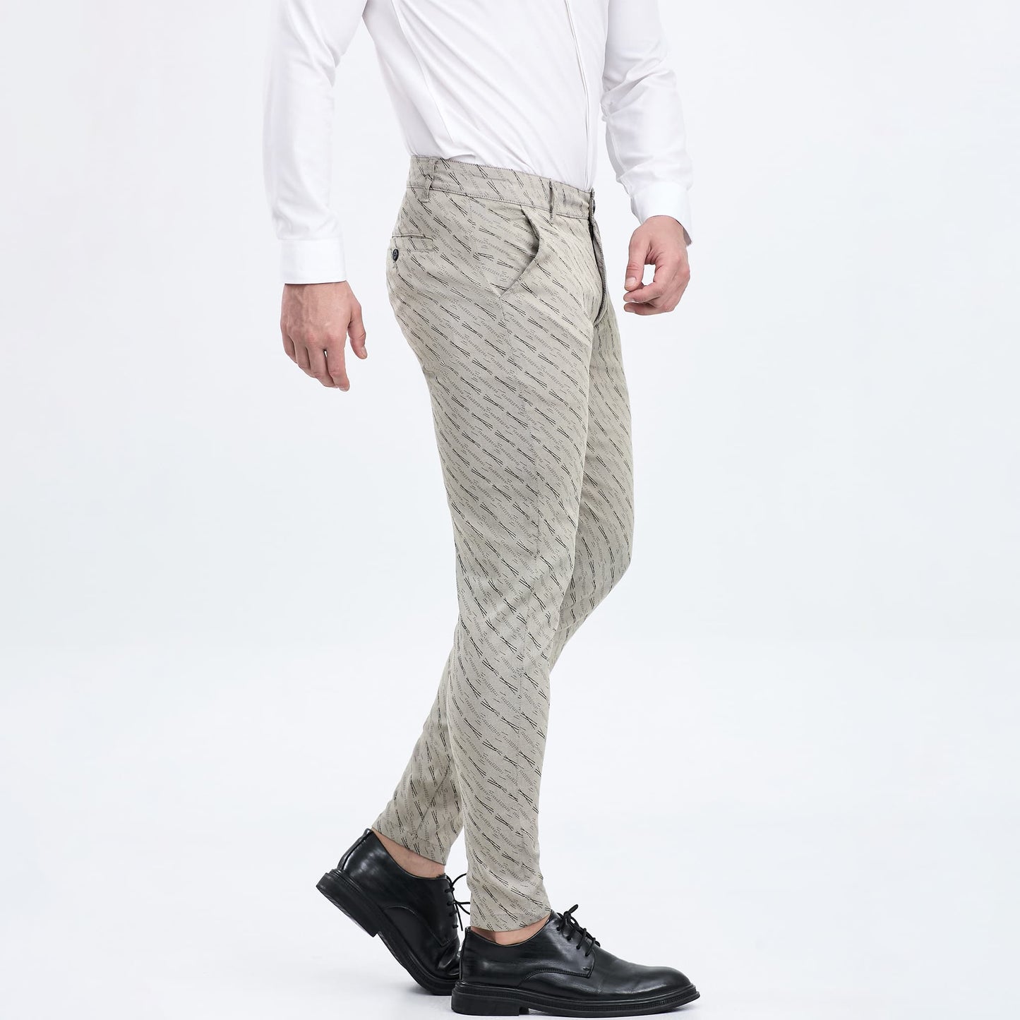 slim fit men ankle pants stretchy