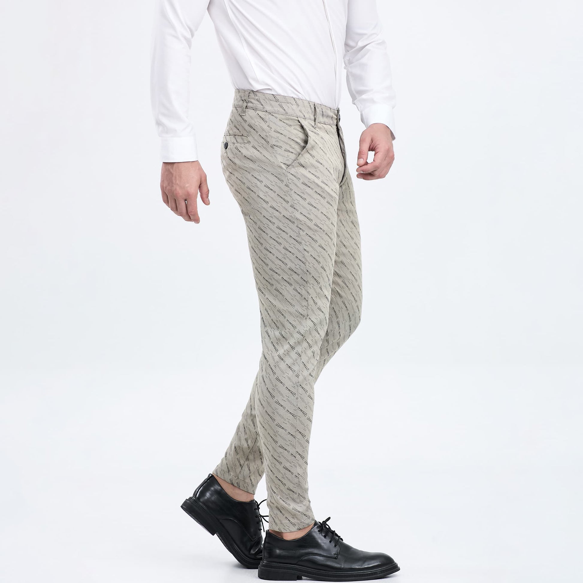 slim fit men ankle pants stretchy