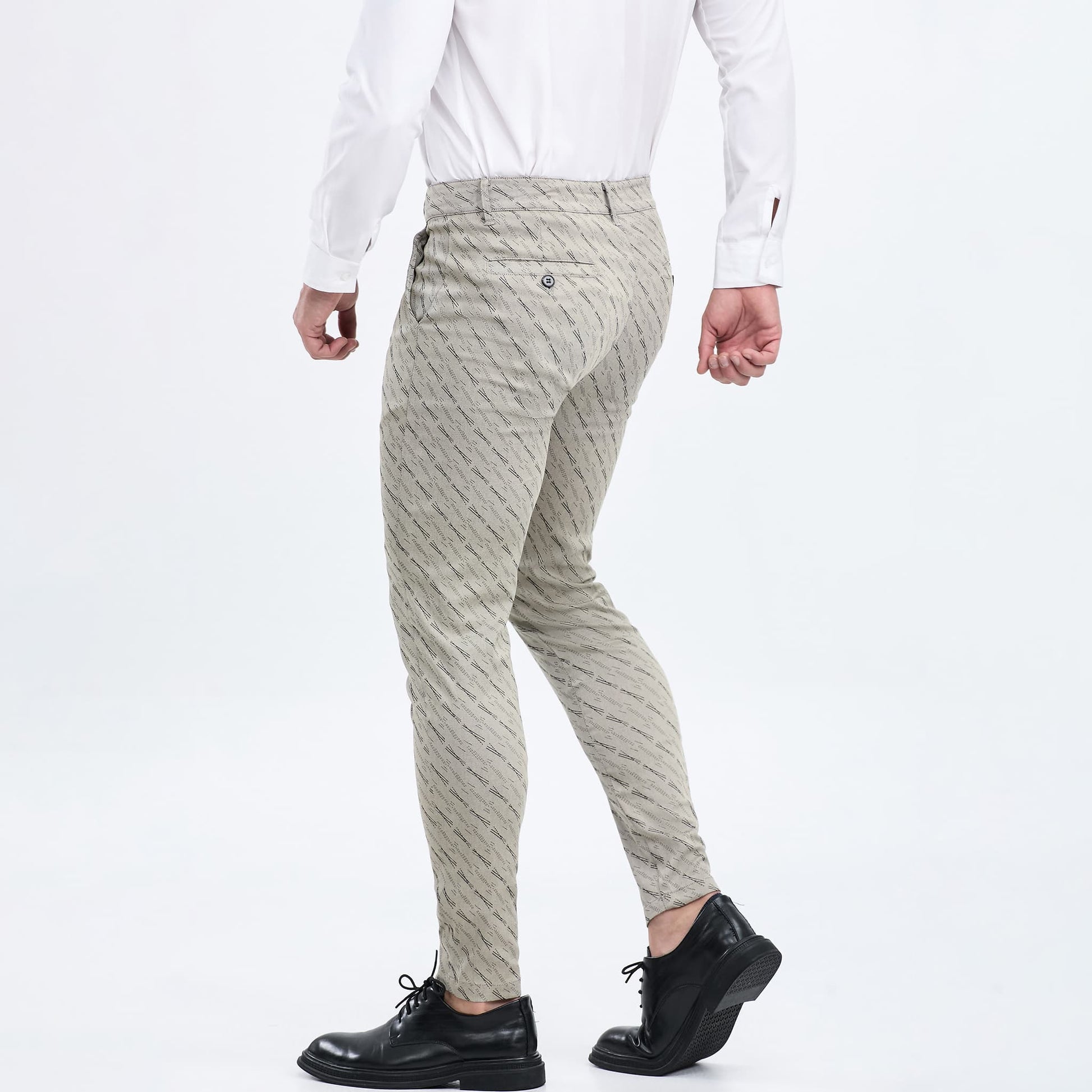 slim fit men khaki dress pants stretchy