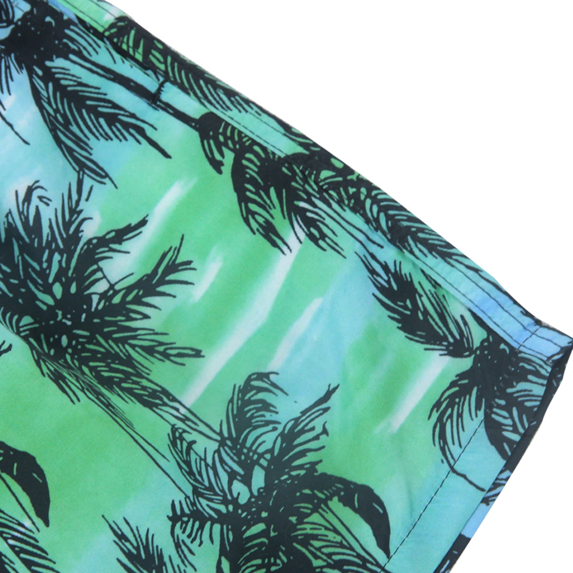 dark green men's beach shorts drawstring