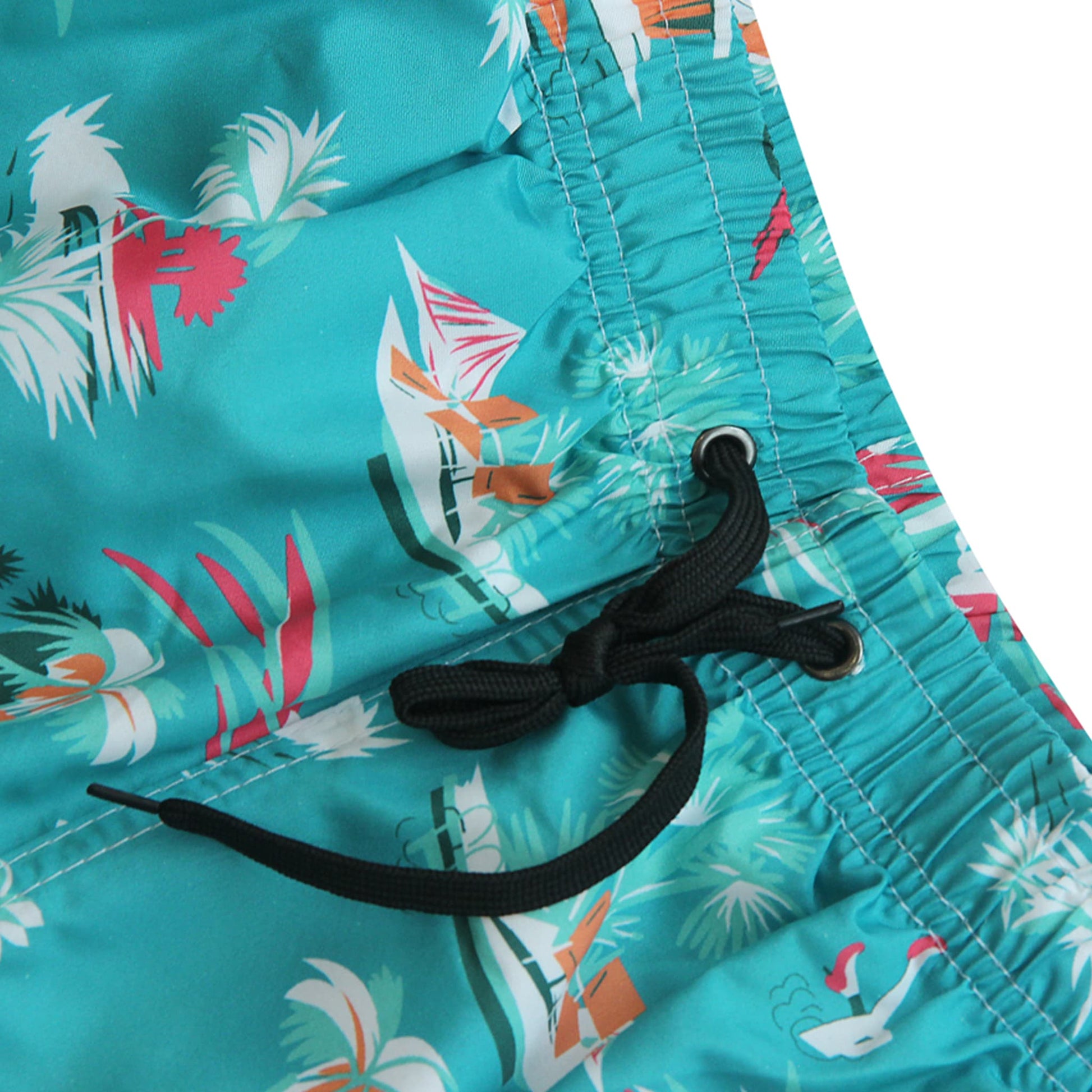 coconut tree men's summer shorts drawstring