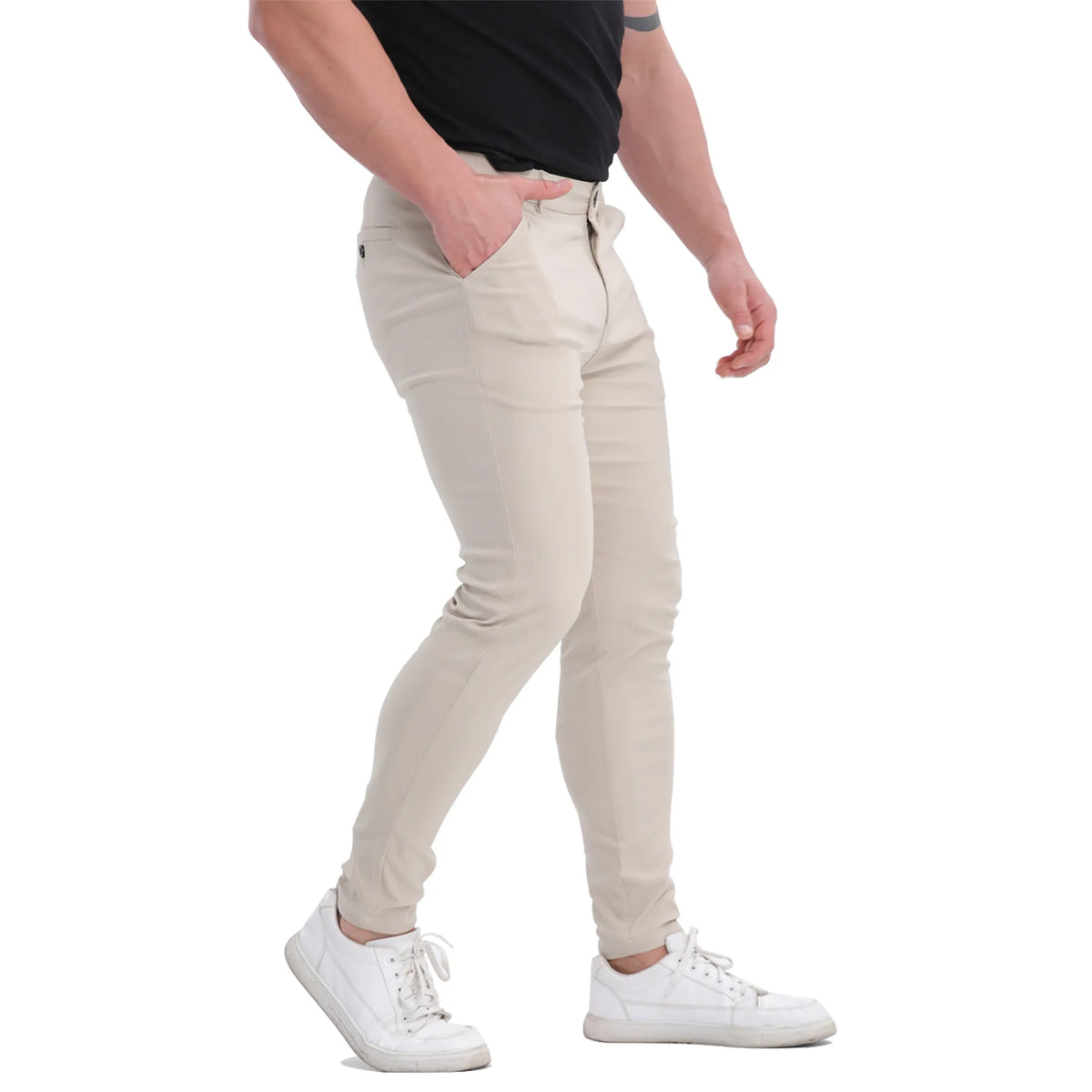 Men's champagne slim fit chinos