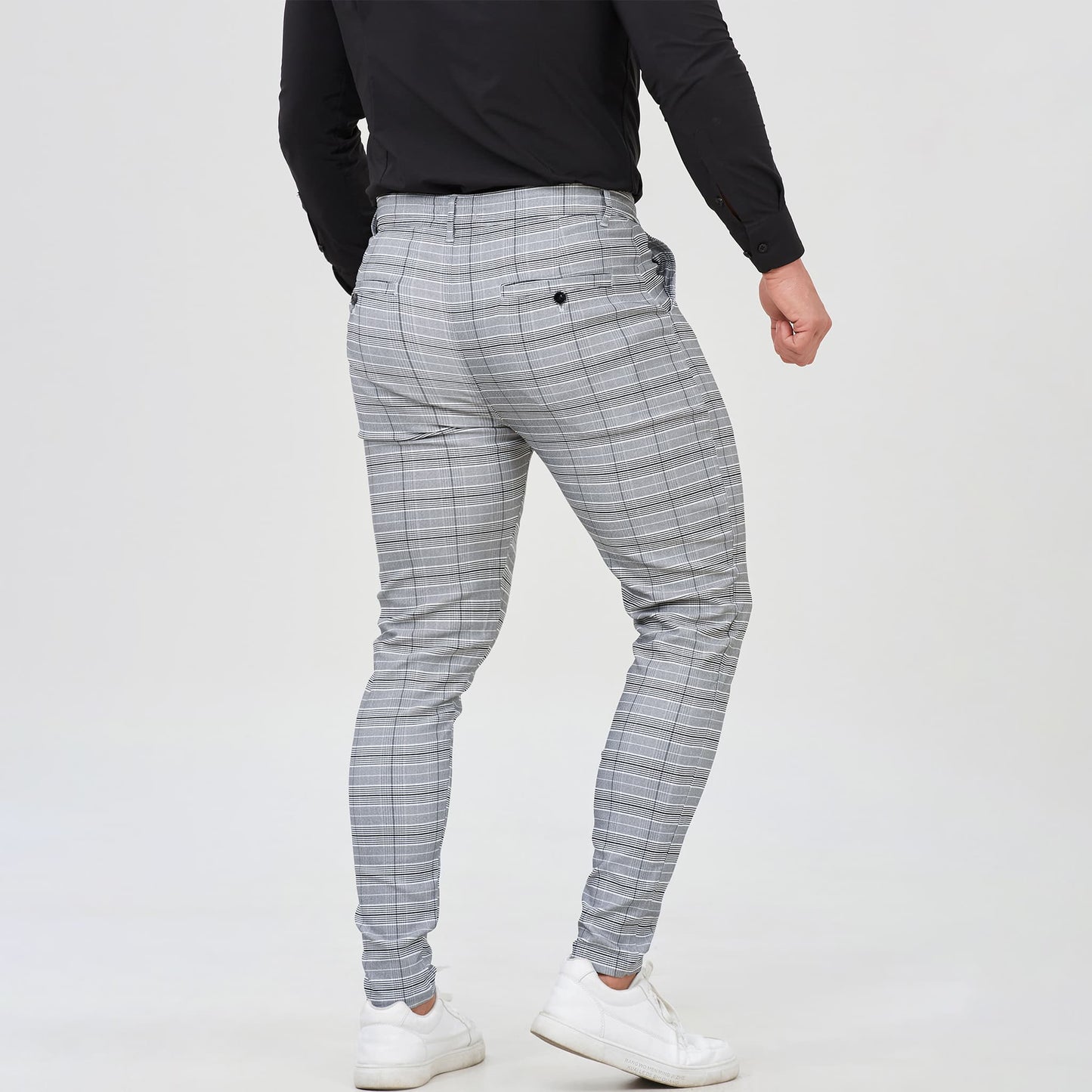 grey mens chinos pants slim fit stretchy 