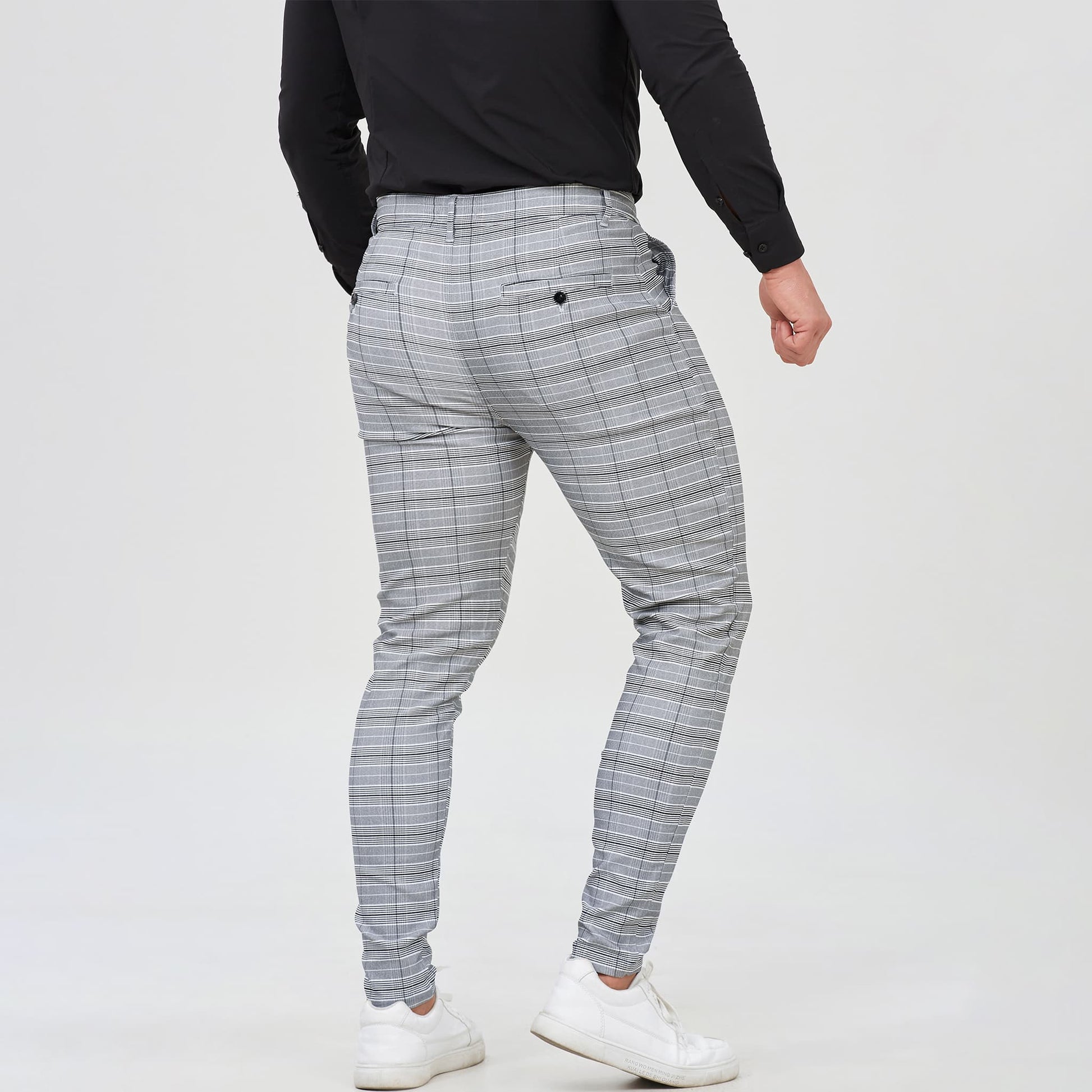 grey mens chinos pants slim fit stretchy 