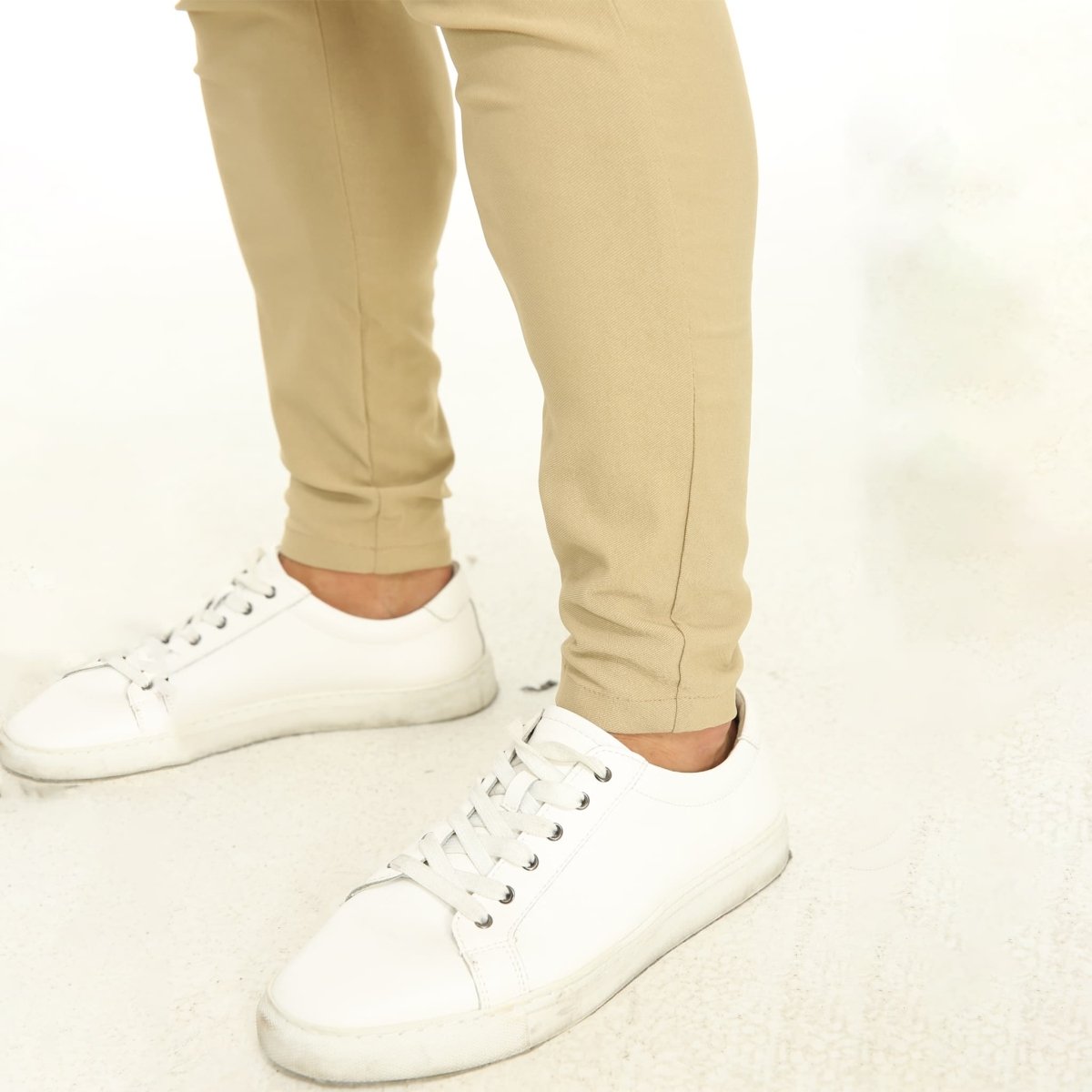mens khaki slacks slim fit stretchy