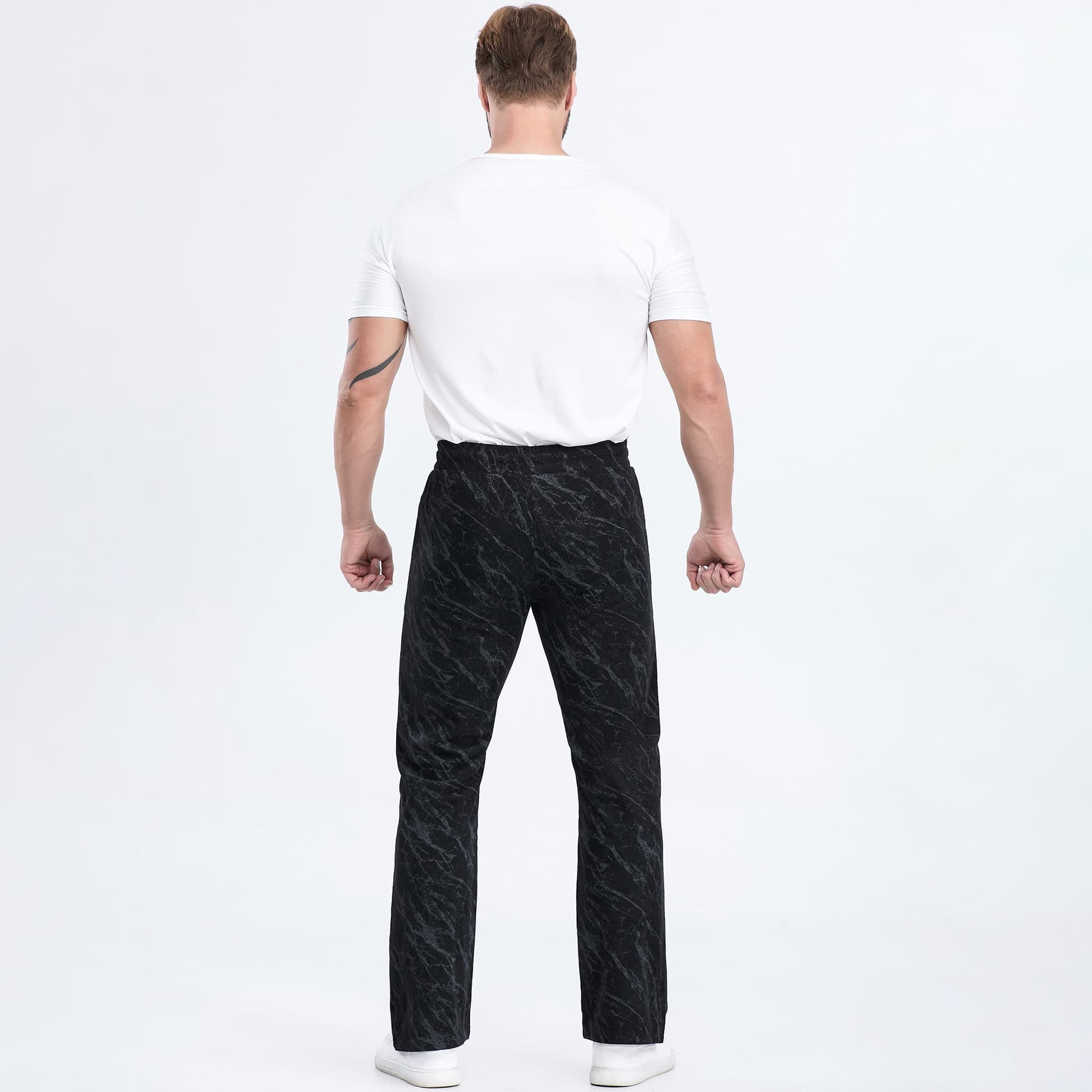 mens camouflage pattern sweatpants with drawstring
