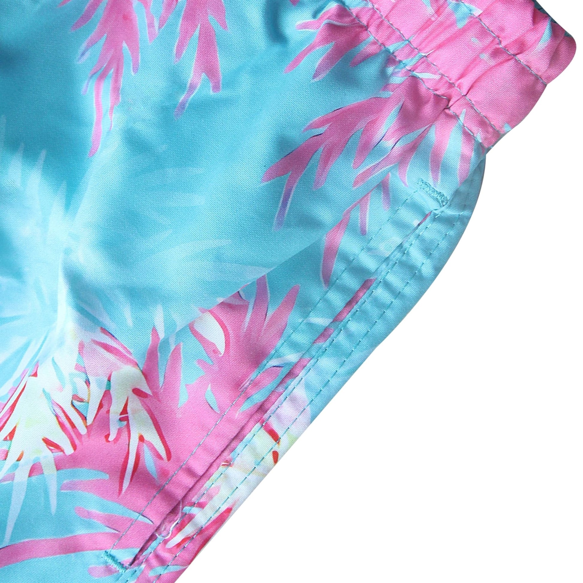 coconut tree mens swim trunks with mesh liner