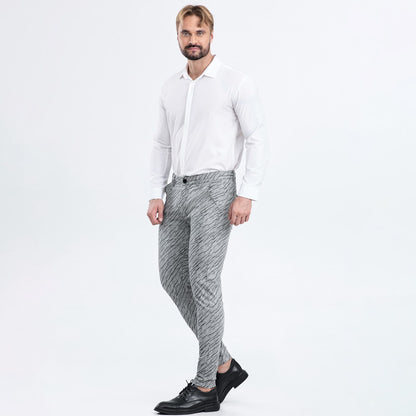 slim fit mens trousers dress pants stretchy