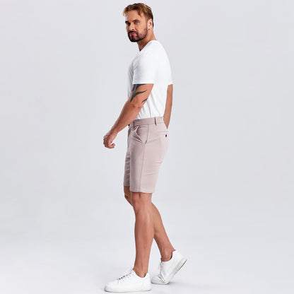 pink golf shorts men 9 inch inseam slim fit stretch
