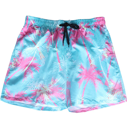 coconut tree shorts with liner men drawstring