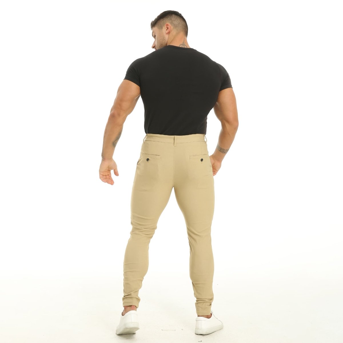 stretchy khaki pants for men slim fit