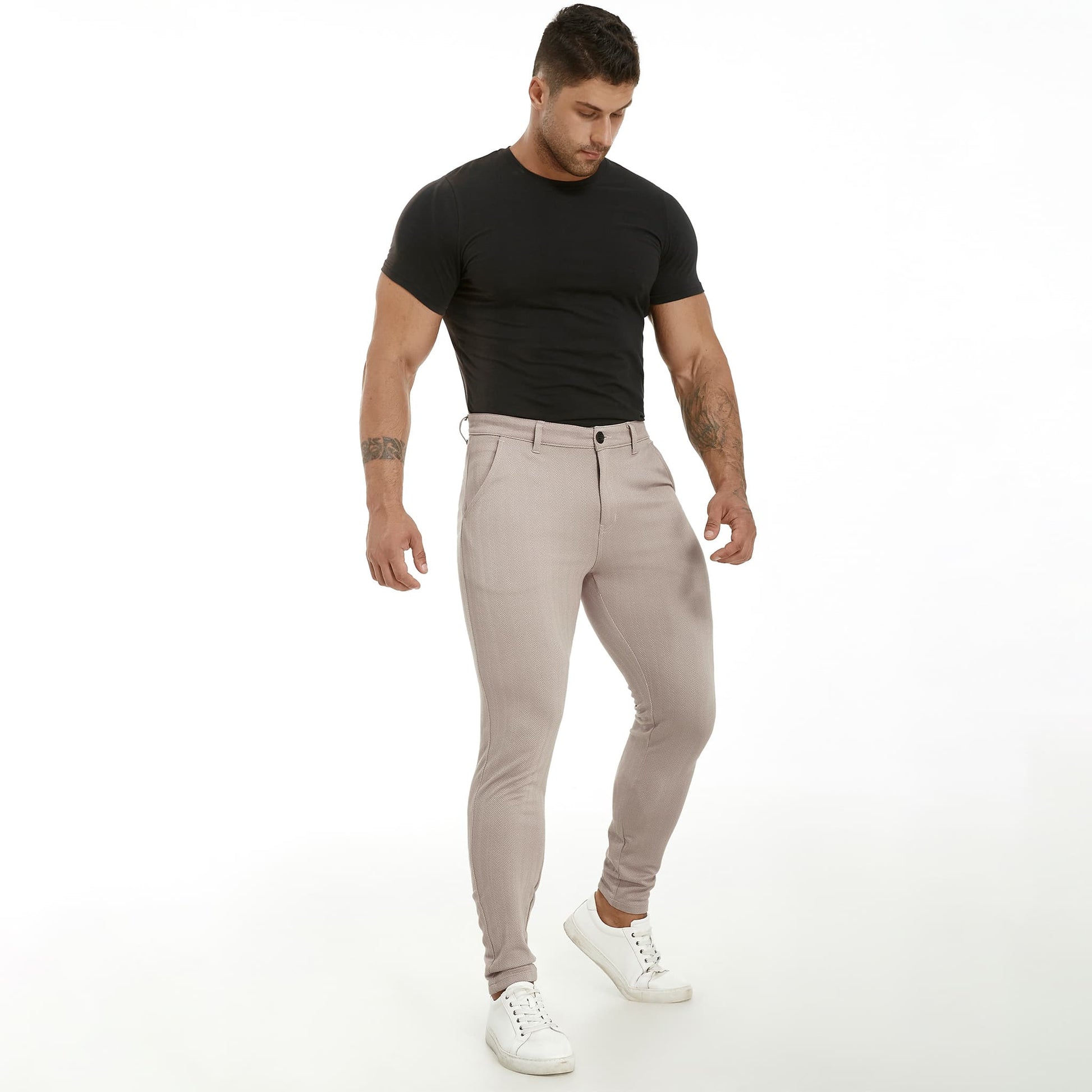 suit pants men slim fit stretchy