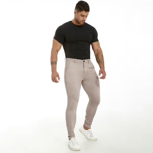suit pants men slim fit stretchy