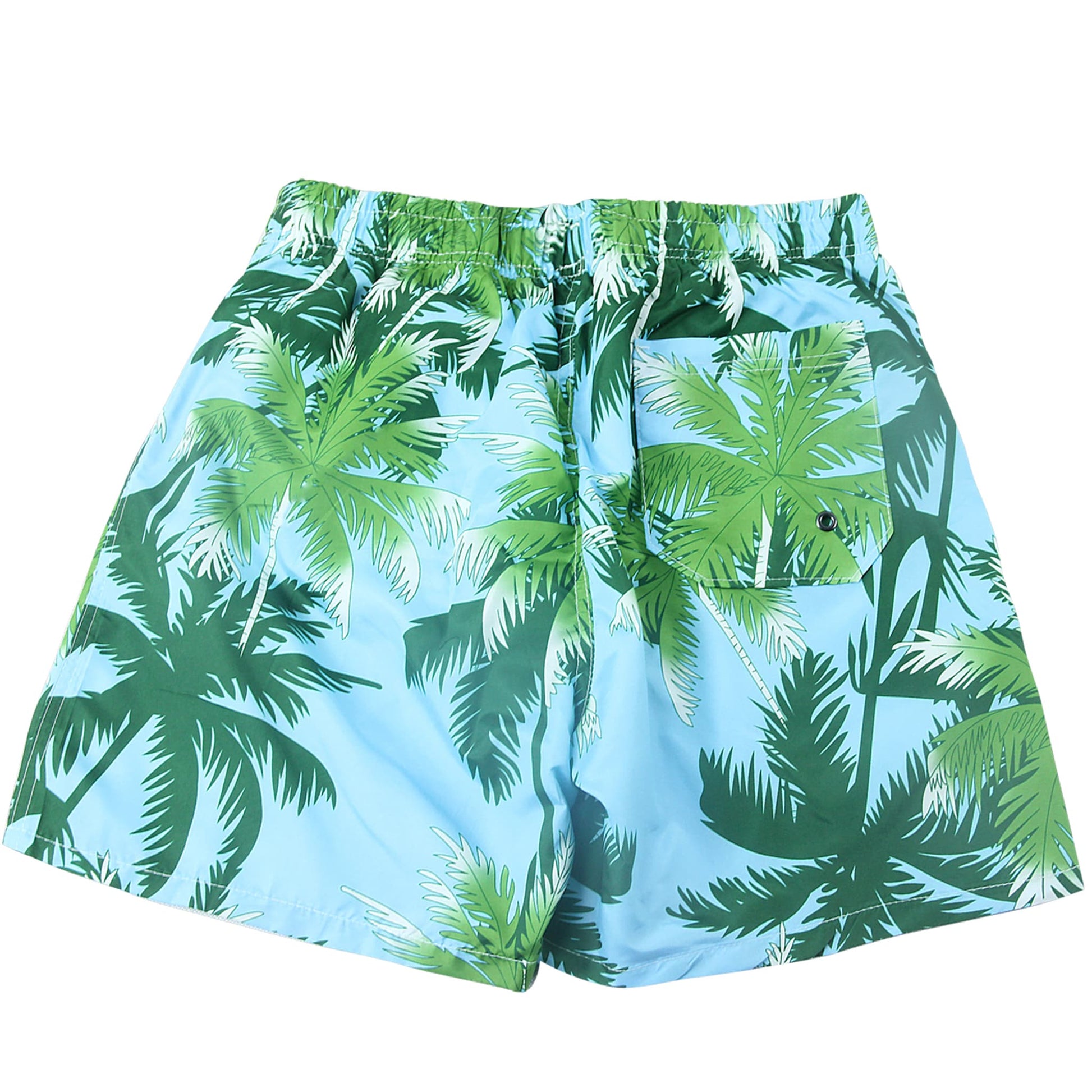 coconut tree swim shorts for men drawstring
