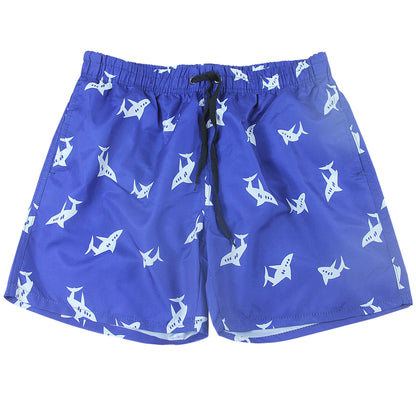 shark traje de bano para hombre drawstring