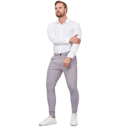 gray blue tux pants for men slim fit